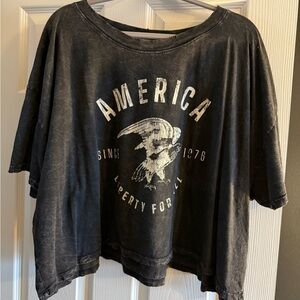 Arula Black Graphic Tee